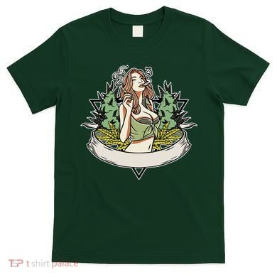 Cannabis Lady Smoking Pot T-Shirt