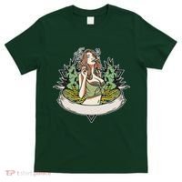Cannabis Lady Smoking Pot T-Shirt thumb 0