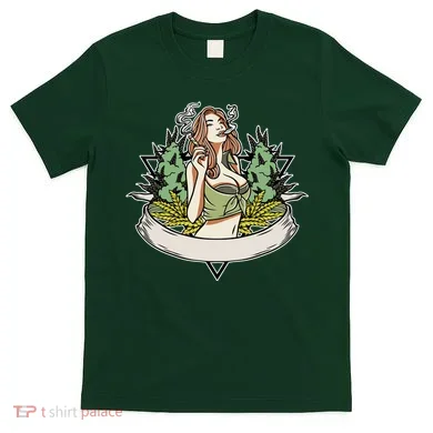 Cannabis Lady Smoking Pot T-Shirt