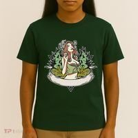 Cannabis Lady Smoking Pot T-Shirt thumb 4