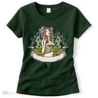 Cannabis Lady Smoking Pot Women's T-Shirt thumb 0
