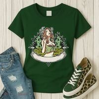 Cannabis Lady Smoking Pot Women's T-Shirt thumb 3