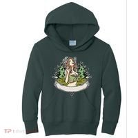 Cannabis Lady Smoking Pot Kids Hoodie thumb 0