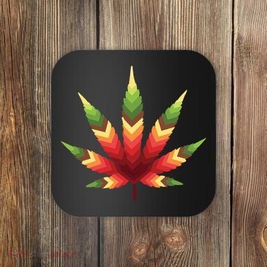 Cannabis Leaf Coaster