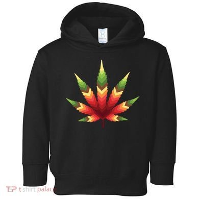 Cannabis Leaf Toddler Hoodie
