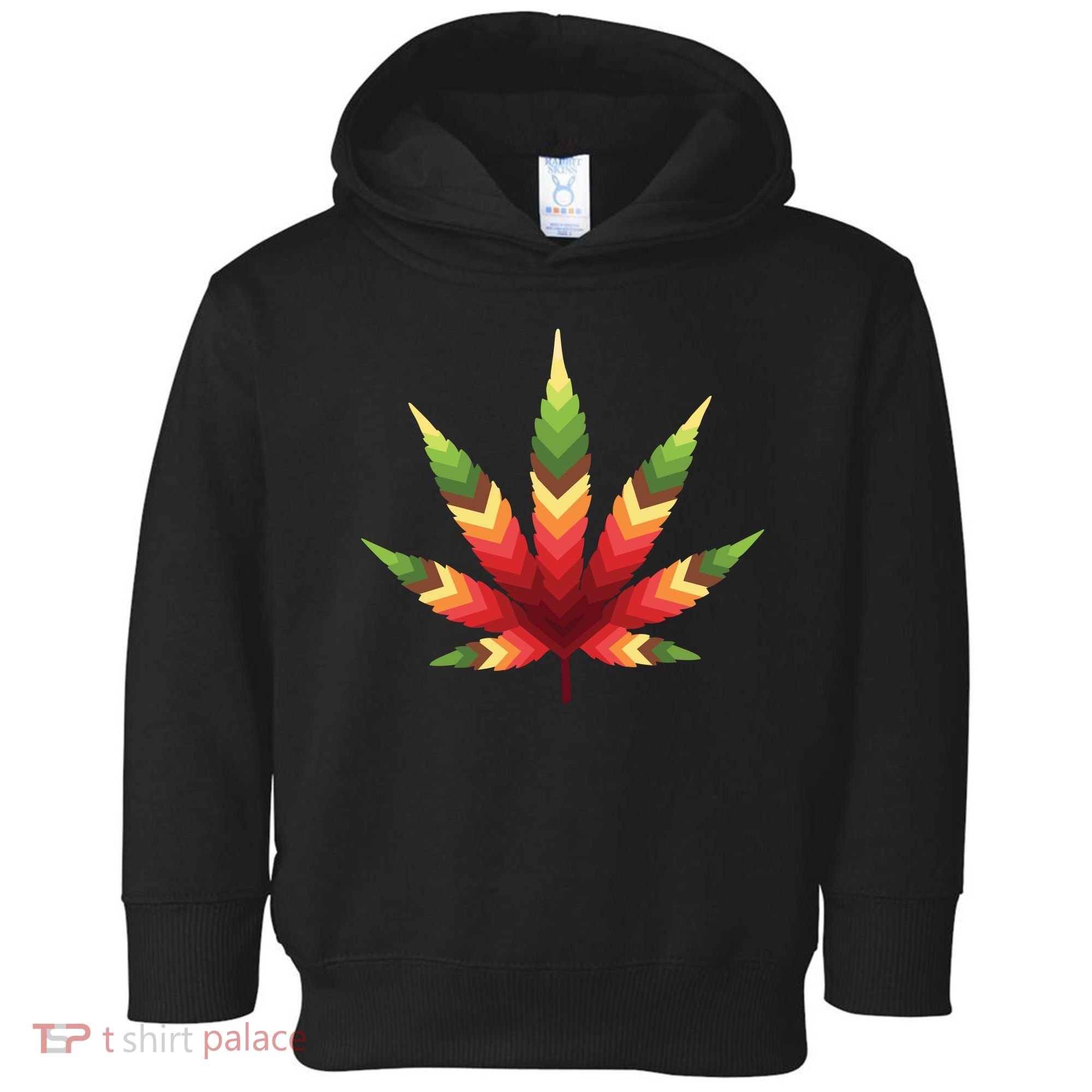 Cannabis Leaf Toddler Hoodie