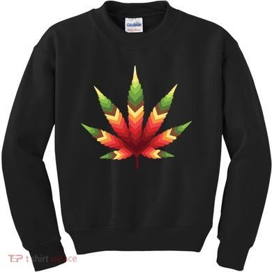 Cannabis Leaf Kids Sweatshirt