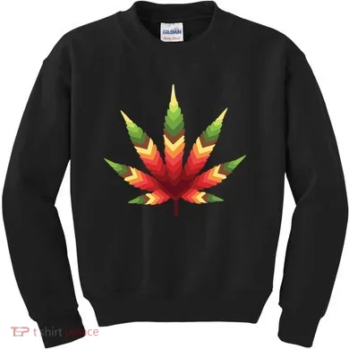 Cannabis Leaf Kids Sweatshirt