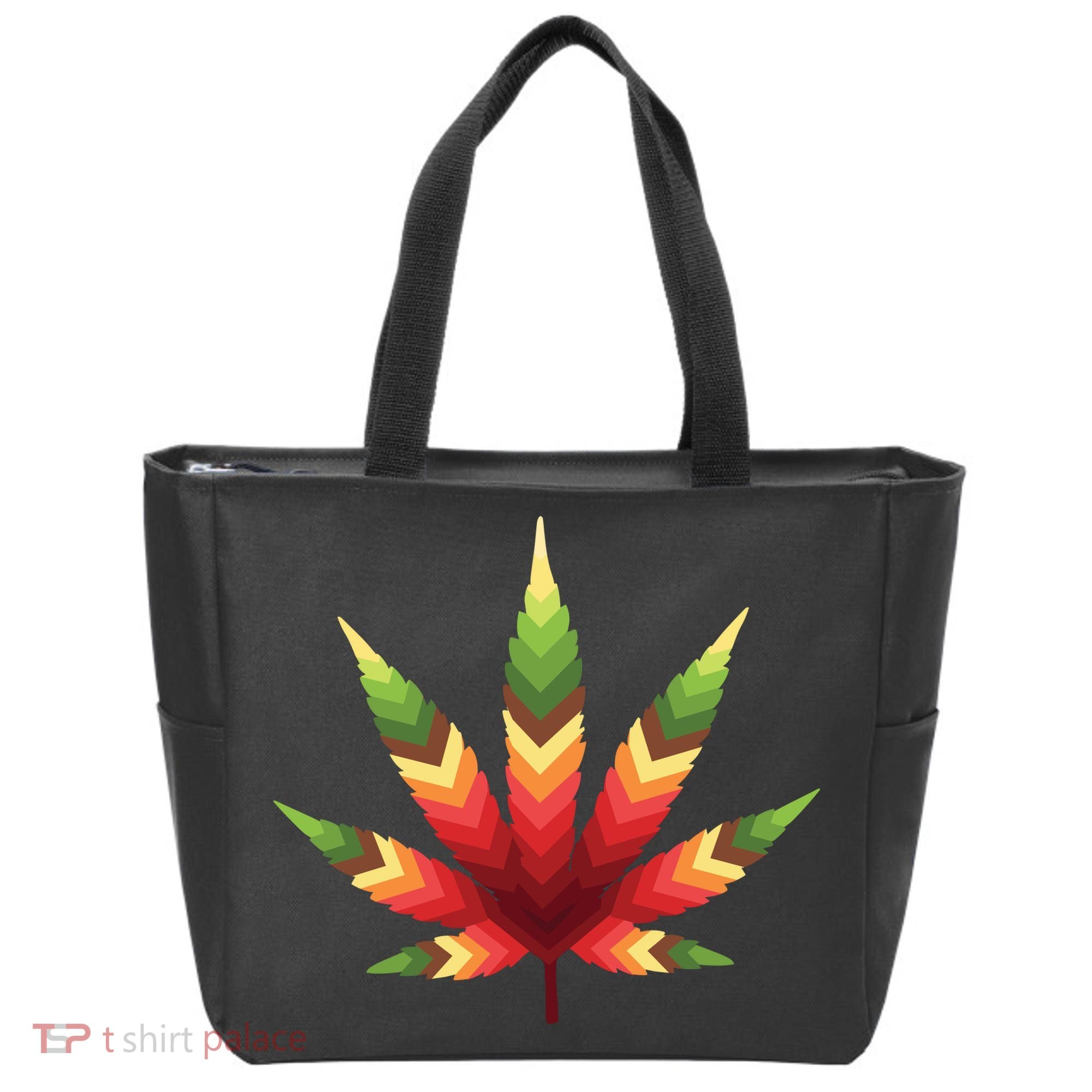 Cannabis Leaf Tote Bag