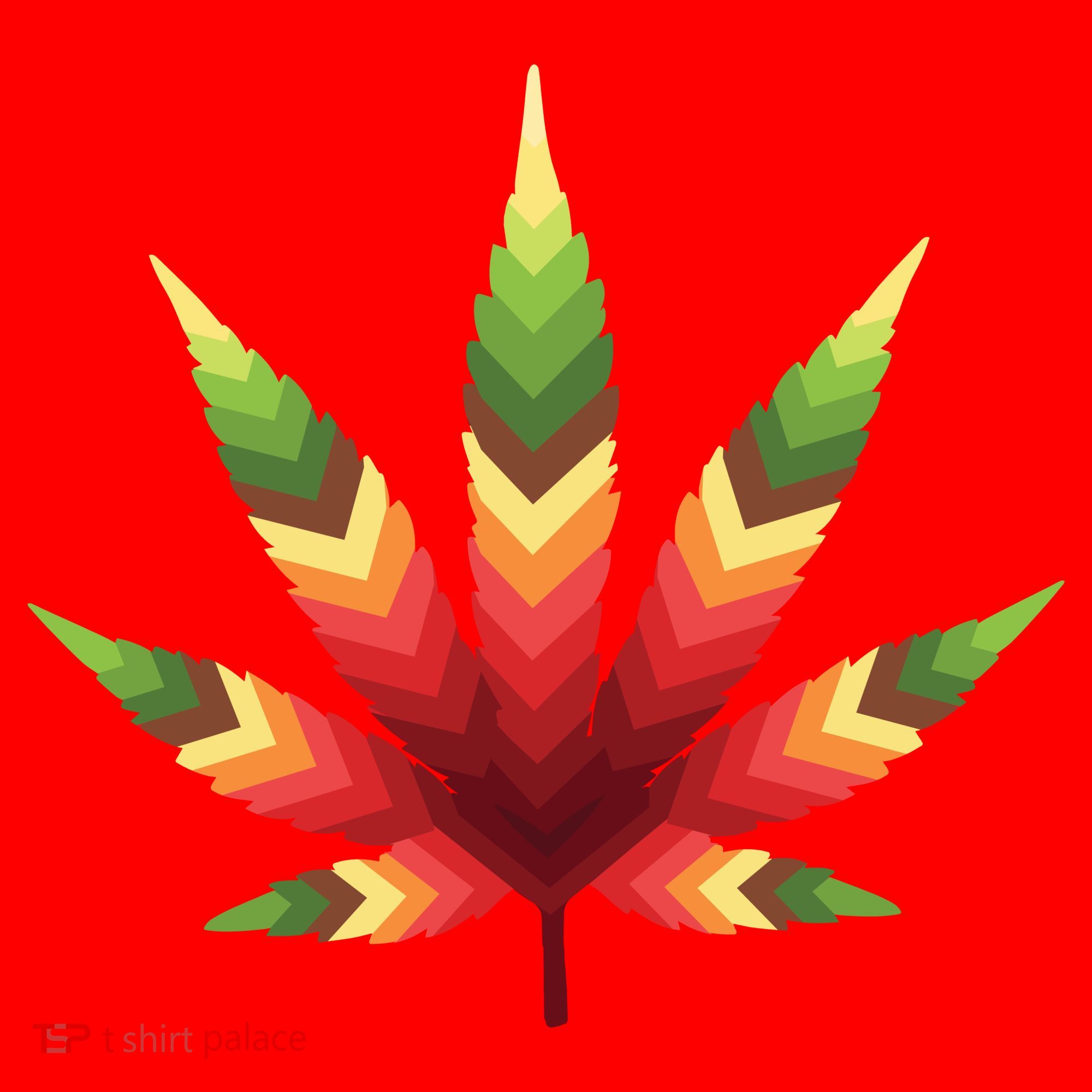 Cannabis Leaf Santa Hat