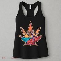 Cannabis Leaf Beach Women's Tank Top thumb 3