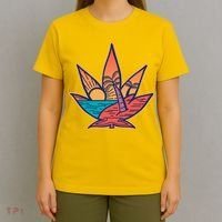 Cannabis Leaf Beach T-Shirt thumb 4