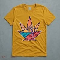 Cannabis Leaf Beach T-Shirt thumb 5