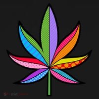 Cannabis Leaf Colorful Patterns Weed Tank Top thumb 6