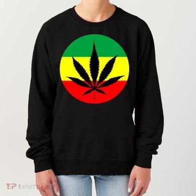 Cannabis Leaf Jamaican Style Women's Sweatshirt