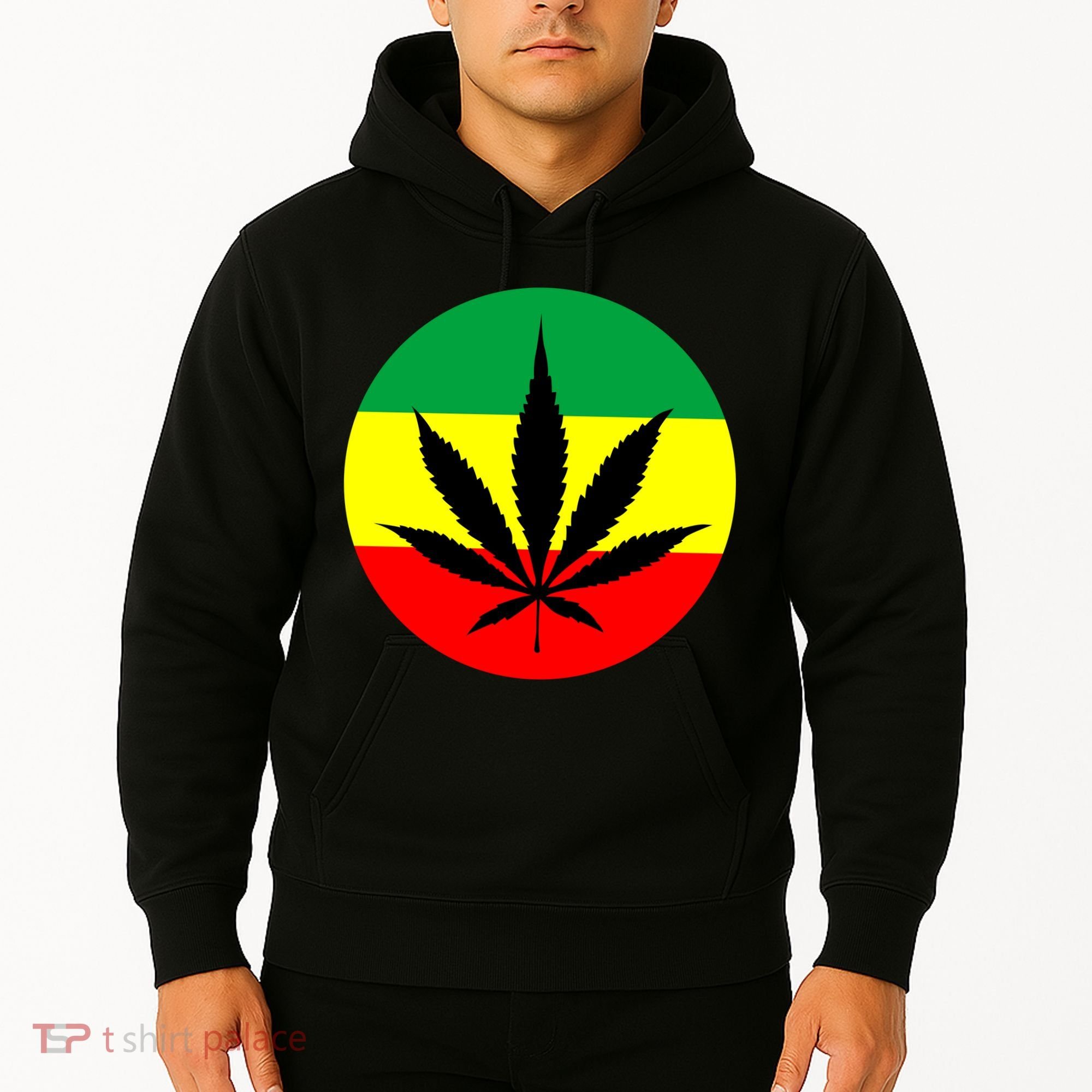 Cannabis Leaf Jamaican Style Hoodie