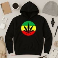 Cannabis Leaf Jamaican Style Hoodie thumb 3