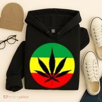 Cannabis Leaf Jamaican Style Hoodie thumb 4