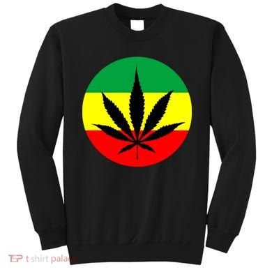 Cannabis Leaf Jamaican Style Sweatshirt