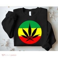 Cannabis Leaf Jamaican Style Sweatshirt thumb 2