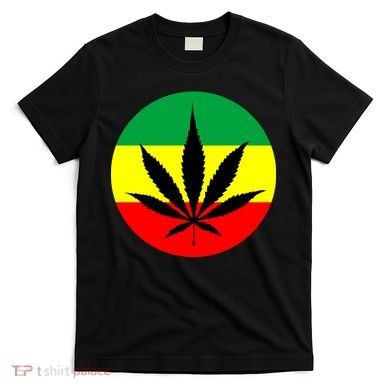 Cannabis Leaf Jamaican Style T-Shirt