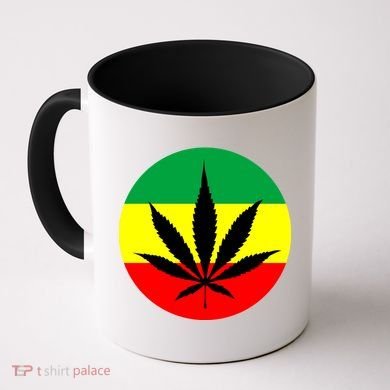 Cannabis Leaf Jamaican Style Coffee Mug