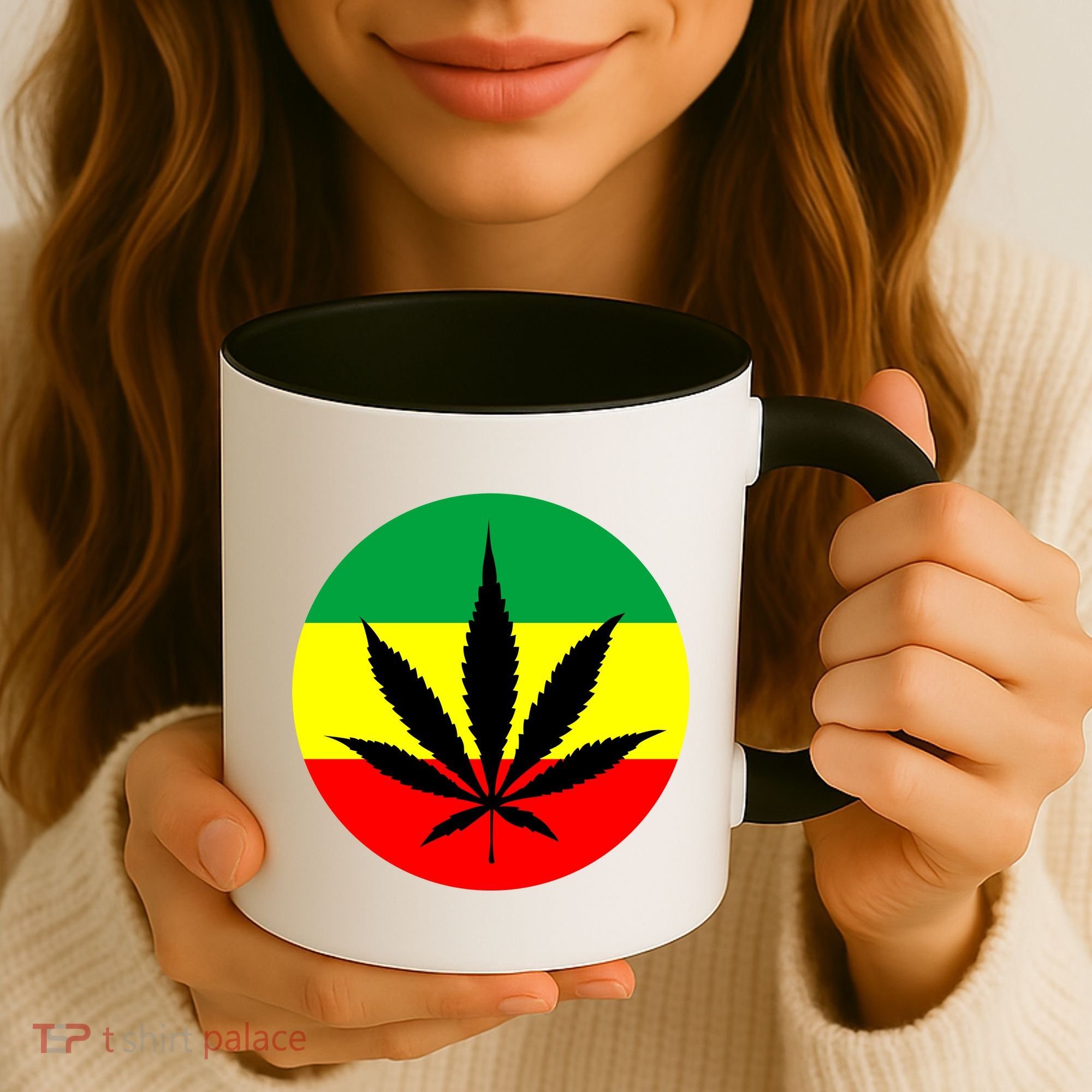 Cannabis Leaf Jamaican Style Coffee Mug