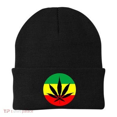 Cannabis Leaf Jamaican Style Beanie