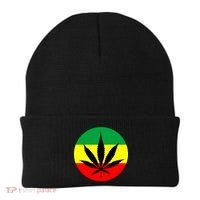 Cannabis Leaf Jamaican Style Beanie thumb 0