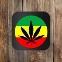 Cannabis Leaf Jamaican Style Coaster thumb 0