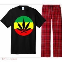 Cannabis Leaf Jamaican Style Pajama Set thumb 0