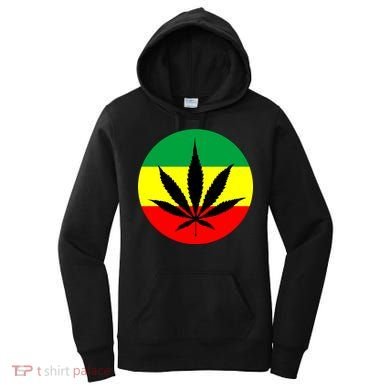 Cannabis Leaf Jamaican Style Women's Hoodie