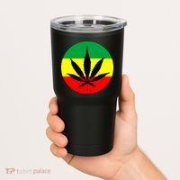 Cannabis Leaf Jamaican Style Tumbler thumb 2