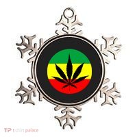 Cannabis Leaf Jamaican Style Ornament thumb 0