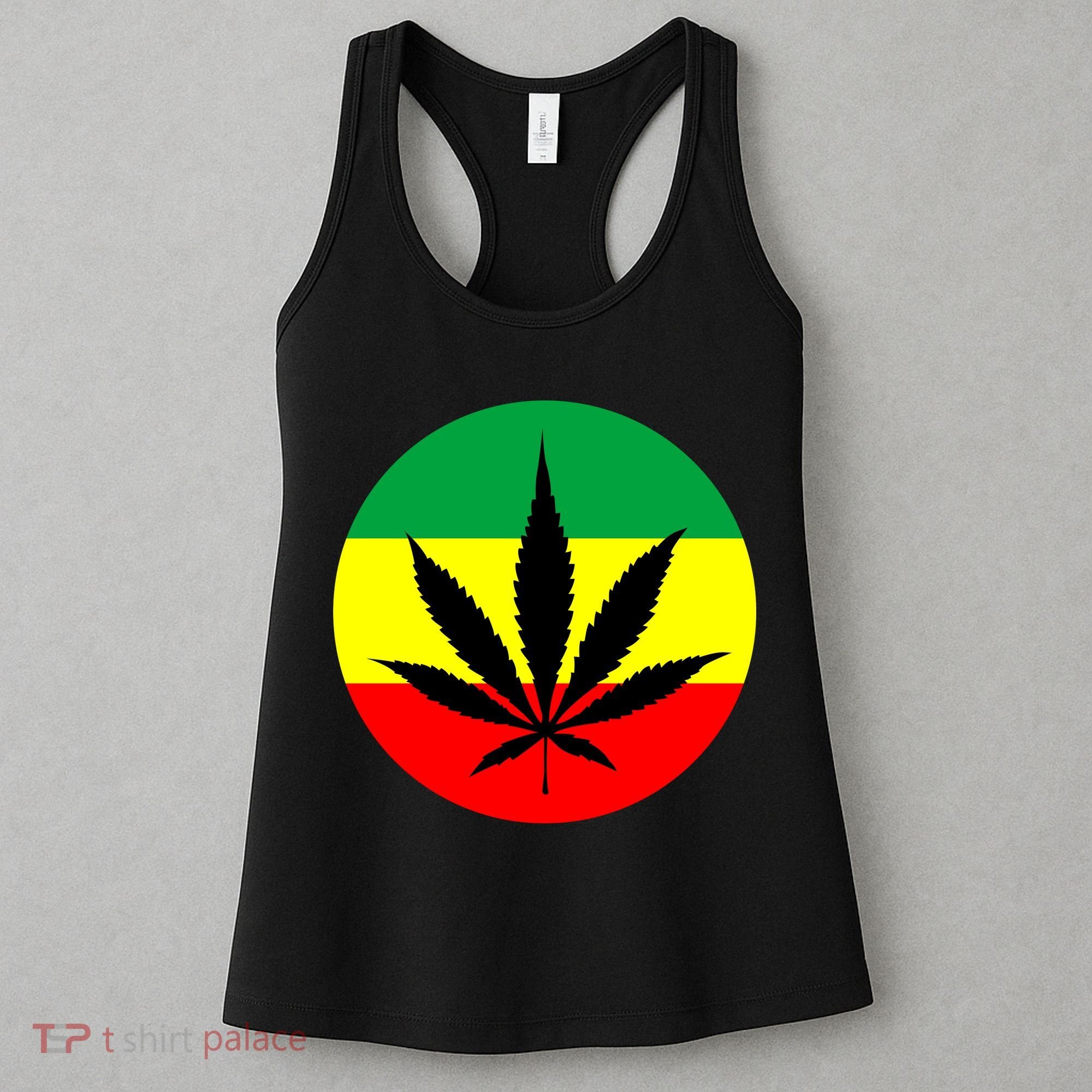 Cannabis Leaf Jamaican Style Women's Tank Top