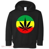 Cannabis Leaf Jamaican Style Toddler Hoodie thumb 0