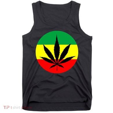 Cannabis Leaf Jamaican Style Tank Top