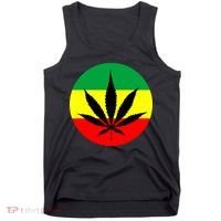 Cannabis Leaf Jamaican Style Tank Top thumb 0