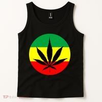 Cannabis Leaf Jamaican Style Tank Top thumb 2