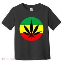 Cannabis Leaf Jamaican Style Toddler T-Shirt thumb 0