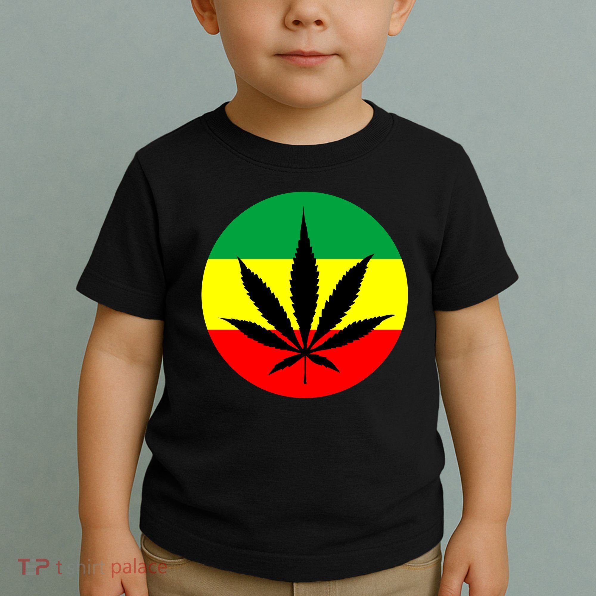 Cannabis Leaf Jamaican Style Toddler T-Shirt