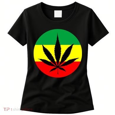 Cannabis Leaf Jamaican Style Women's T-Shirt
