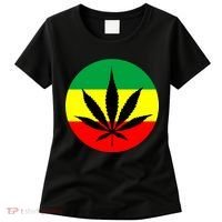 Cannabis Leaf Jamaican Style Women's T-Shirt thumb 0