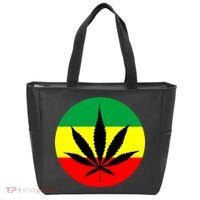 Cannabis Leaf Jamaican Style Tote Bag thumb 0
