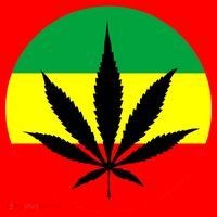 Cannabis Leaf Jamaican Style Santa Hat thumb 1