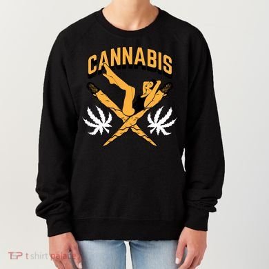 Cannabis Marijuana Joint Hammock Women's Sweatshirt