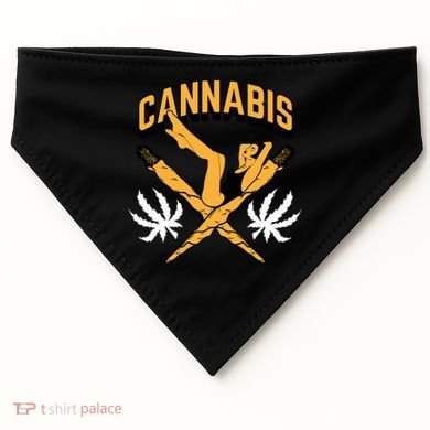Cannabis Marijuana Joint Hammock USA-Made Doggie Bandana