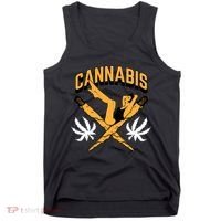 Cannabis Marijuana Joint Hammock Tank Top thumb 0