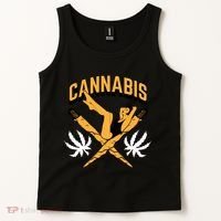 Cannabis Marijuana Joint Hammock Tank Top thumb 2