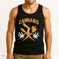 Cannabis Marijuana Joint Hammock Tank Top thumb 3